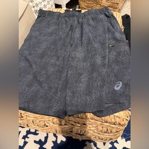 Asics Men's Charcoal Athletic Shorts